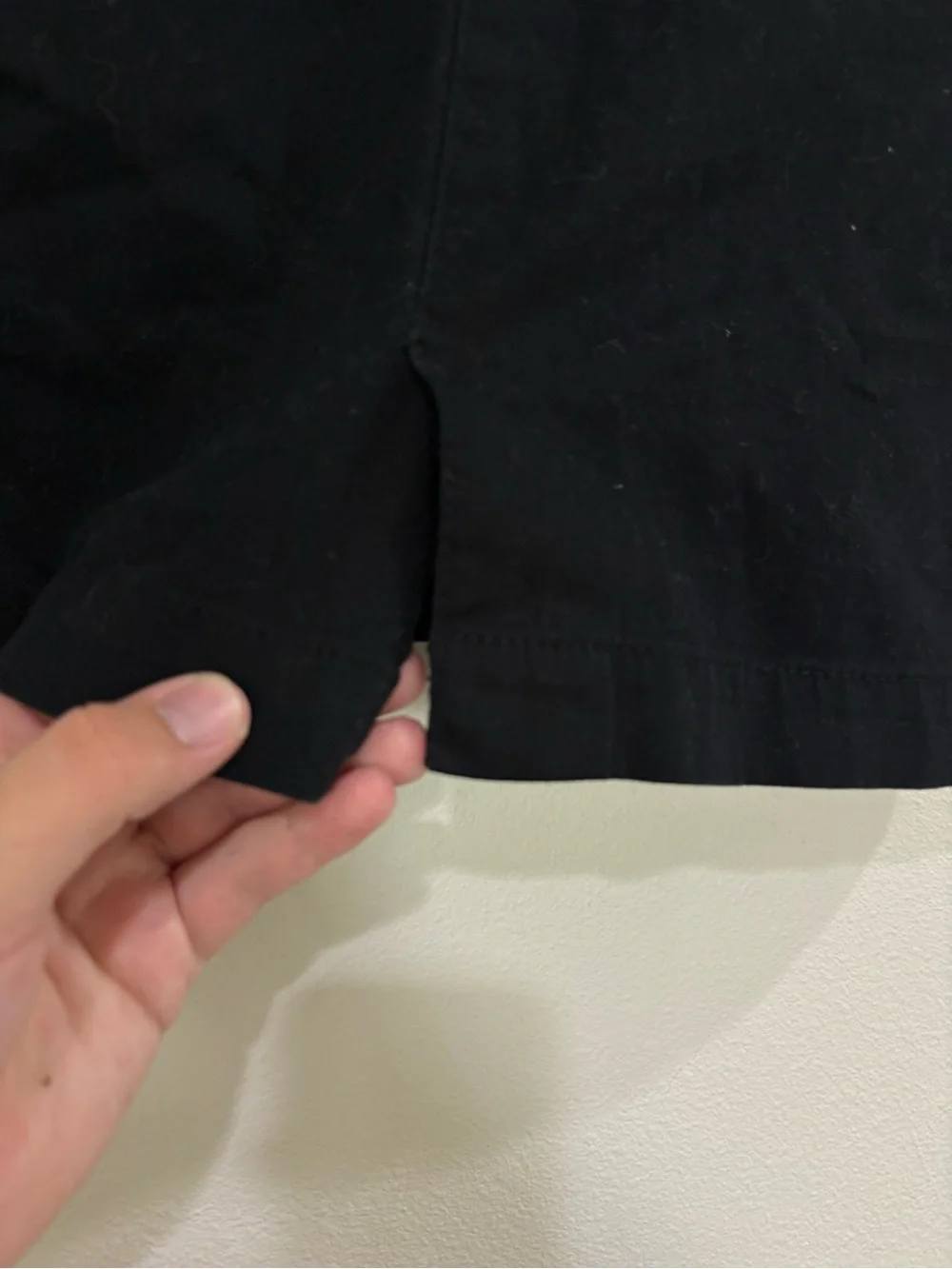 Freestyle Black Cotton Mini Skirt